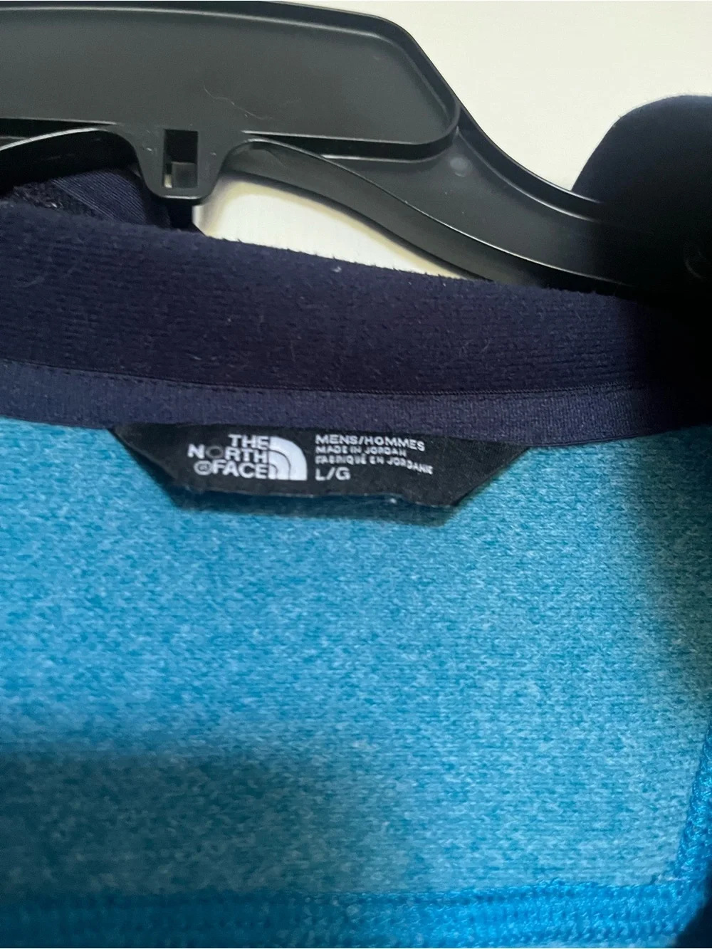 The North Face Men's Teal and Navy Lightweight Half-Zip Shirt Jacket